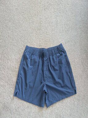 Hollister Linerless Athletic Shorts Blue Large